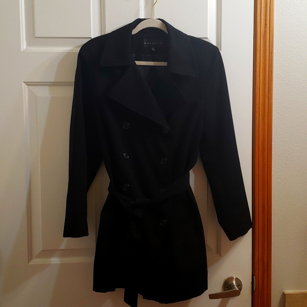 Women's black pea coat
